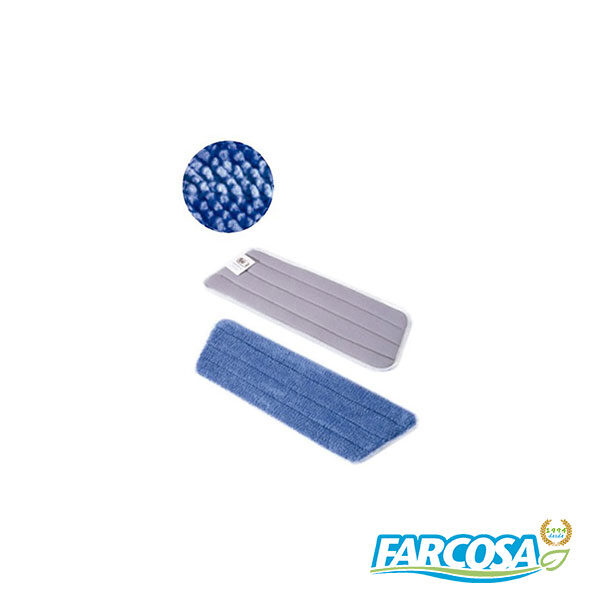 RECAMBIO MOPA MICROFIBRA AZUL VELCRO TERRY 40 CM