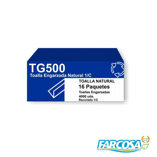 TOALLA CELULOSA NATURAL1H. TG500 C/20 PACK 200U